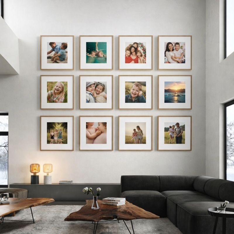 Kit 12 Quadros COM SUAS FOTOS JÁ IMPRESSAS
