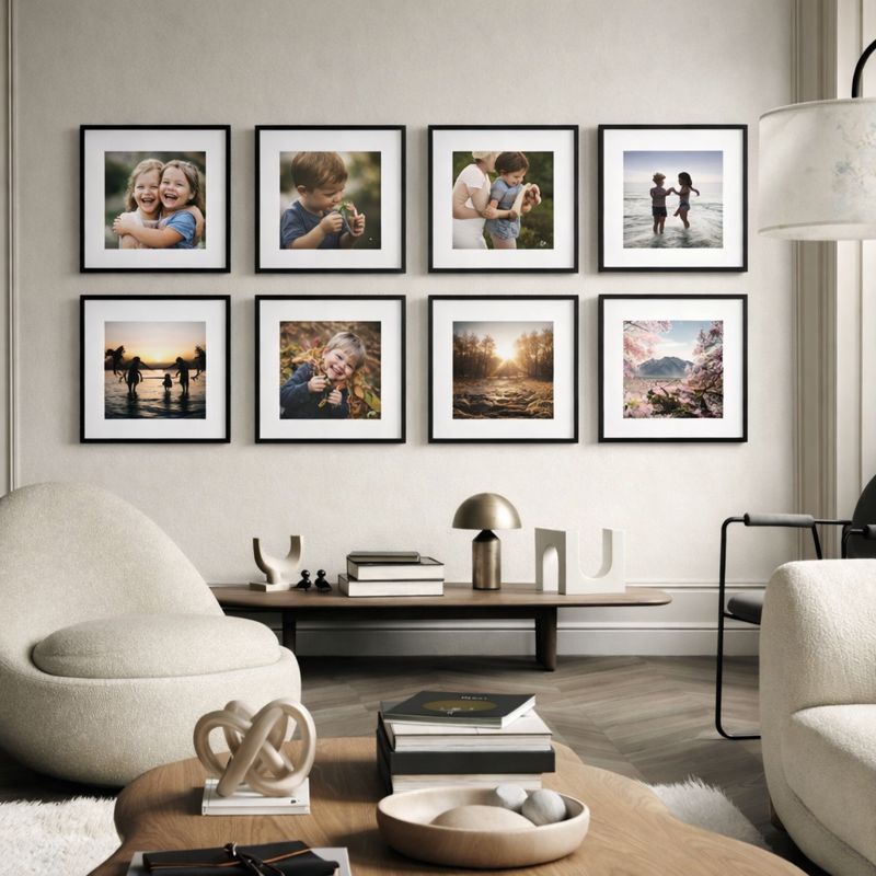Kit 8 Quadros COM SUAS FOTOS JÁ IMPRESSAS